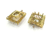 Raw Brass  Bezel Settings,Cabochon Base,Mountings G3259