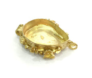 Raw Brass  Bezel Settings,Cabochon Base,Mountings G3271