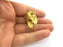 Raw Brass Adjustable Ring (18mm Blank), Bezel Settings,Cabochon Base,Mountings G3251