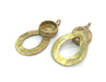 Raw Brass  Bezel Settings,Cabochon Base,Mountings G3256