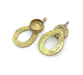 Raw Brass  Bezel Settings,Cabochon Base,Mountings G3256