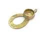 Raw Brass  Bezel Settings,Cabochon Base,Mountings G3256