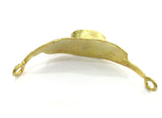 Raw Brass Bracelet Blank Component Bezel Settings, Cabochon Base,Mountings G3261