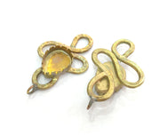 Raw Brass  Bezel Settings,Cabochon Base,Mountings G3269