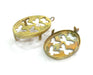 Raw Brass Mountings , Bezel Settings,Cabochon Base  G3276