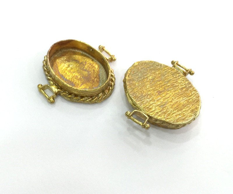 Raw Brass Mountings , Bezel Settings,Cabochon Base , Blank G3281