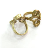 Raw Brass Adjustable Ring Blank  (8mm Blank)  G3282
