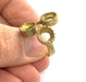 Raw Brass Adjustable Ring Blank  (8mm Blank)  G3282
