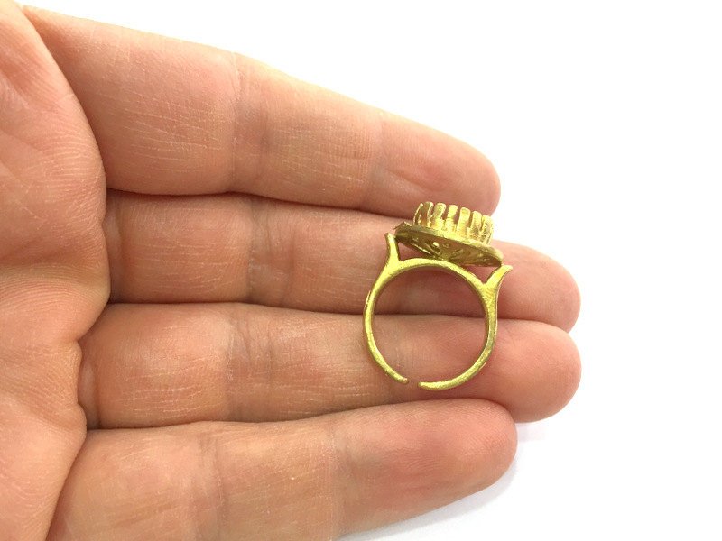 Raw Brass Adjustable Ring Blank  (10mm Blank)  G3287