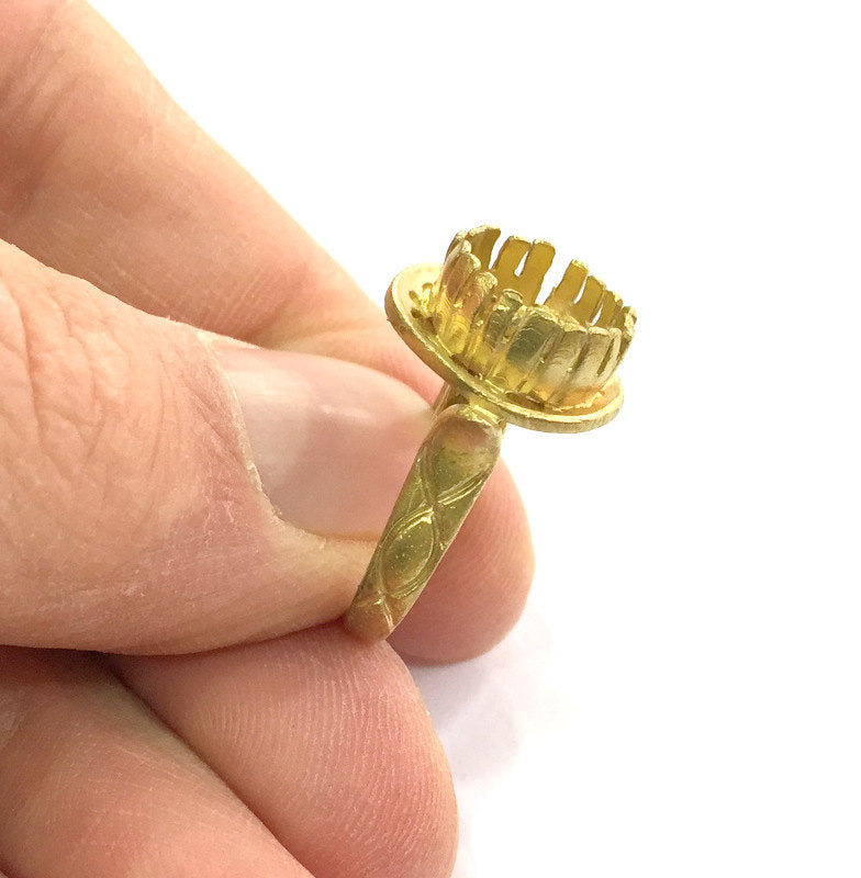 Raw Brass Adjustable Ring Blank  (10mm Blank)  G3287