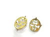 Raw Brass Mountings , Bezel Settings,Cabochon Base  G3276