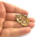 Raw Brass Mountings , Bezel Settings,Cabochon Base  G3276
