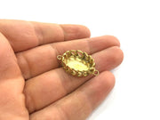 Raw Brass Mountings , Bezel Settings,Cabochon Base  G3277