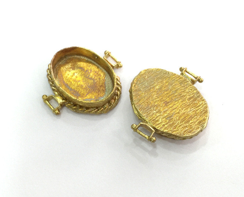 Raw Brass Mountings , Bezel Settings,Cabochon Base , Blank G3281