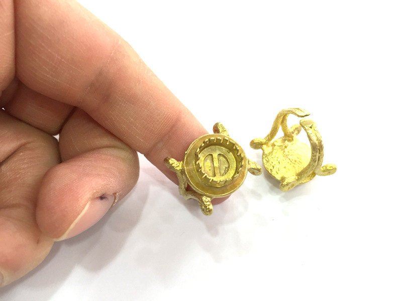 Raw Brass Adjustable Ring Blank (10mm Blank)  G3285