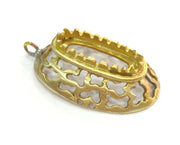 Raw Brass Pendant Blank Base Mountings , Bezel Settings,Cabochon Base , Blank G3289