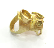 Raw Brass Ring Blank G3291