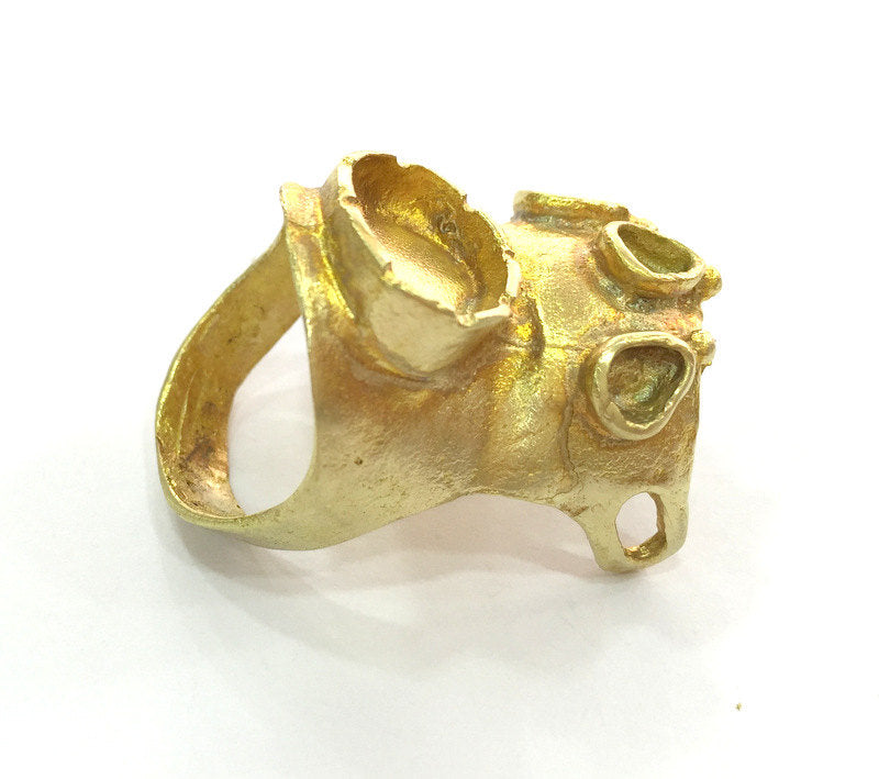 Raw Brass Ring Blank G3291