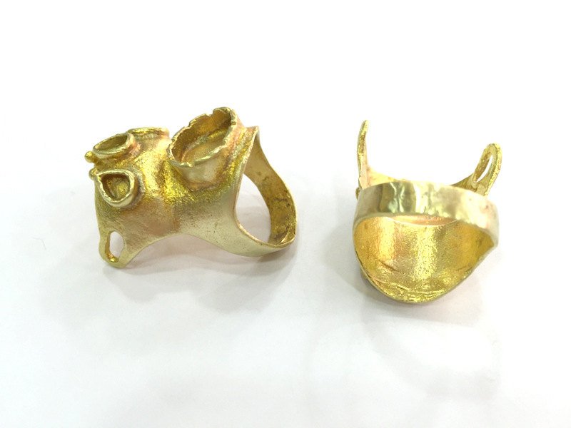 Raw Brass Ring Blank G3291
