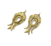 Raw Brass Tulip Pendant  G3300