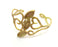 Raw Brass Adjustable Bracelet Findings G3305