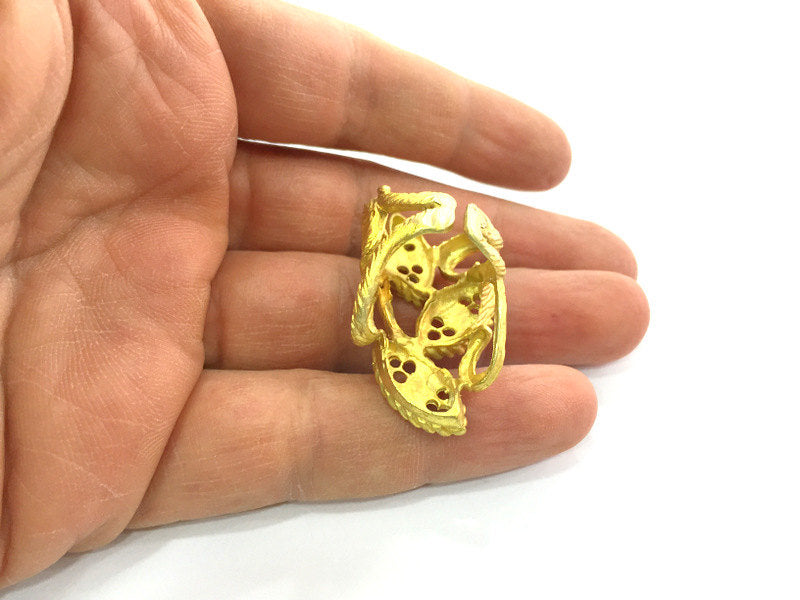 Raw Brass Adjustable Ring Blank G3288