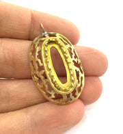 Raw Brass Pendant Blank Base Mountings , Bezel Settings,Cabochon Base , Blank G3289