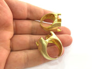 Raw Brass Adjustable Ring Blank (18mm Blank)  G3319