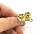 Raw Brass Ring Blank G3291