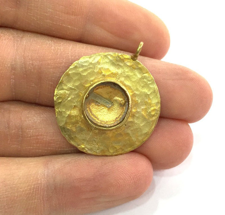 Raw Brass Mountings , Bezel Settings,Cabochon Base , Blank G3292