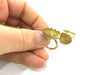 Raw Brass Adjustable Ring Blank  (18x13mm Blank) G3324