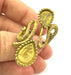 Raw Brass Adjustable Ring Blank  (16x12mm and 14x10mm Blank) G3326