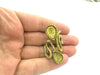 Raw Brass Adjustable Ring Blank  (16x12mm and 14x10mm Blank) G3326