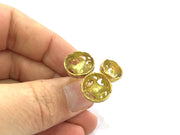 Raw Brass Ring Base Blank  Adjustable (10mm 12mm 14mm Blank) G3333