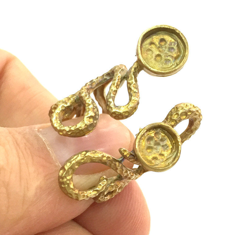 Raw Brass Adjustable Ring Blank  (6mm Blank) G3335