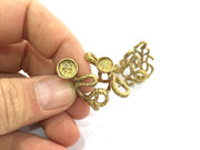 Raw Brass Adjustable Ring Blank  (6mm Blank) G3335