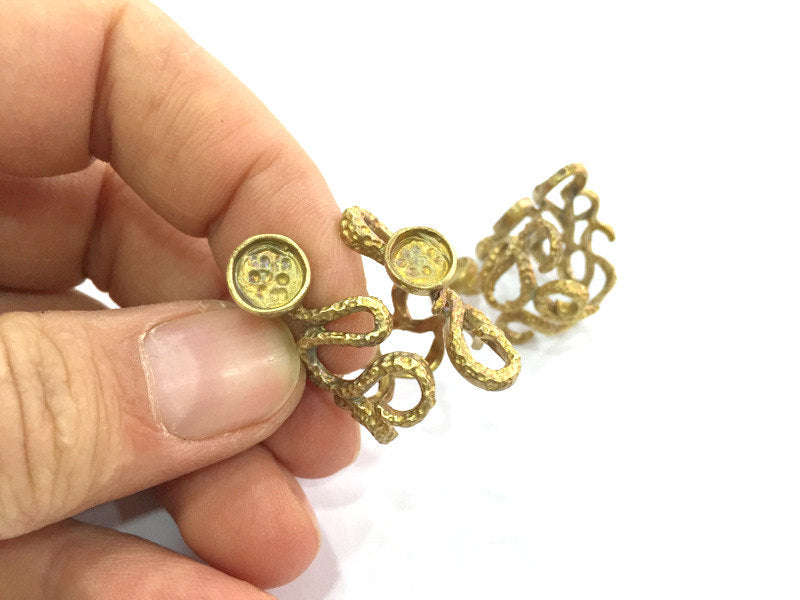 Raw Brass Adjustable Ring Blank  (6mm Blank) G3335