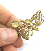 Raw Brass Adjustable Ring Blank  (6mm Blank) G3335