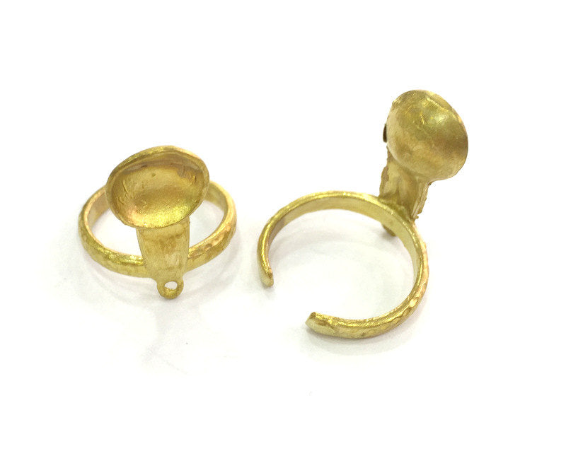 Raw Brass Adjustable Ring Blank (6mm Blank)  G3338