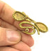 Raw Brass Adjustable Ring Blank  (16x12mm and 14x10mm Blank) G3326