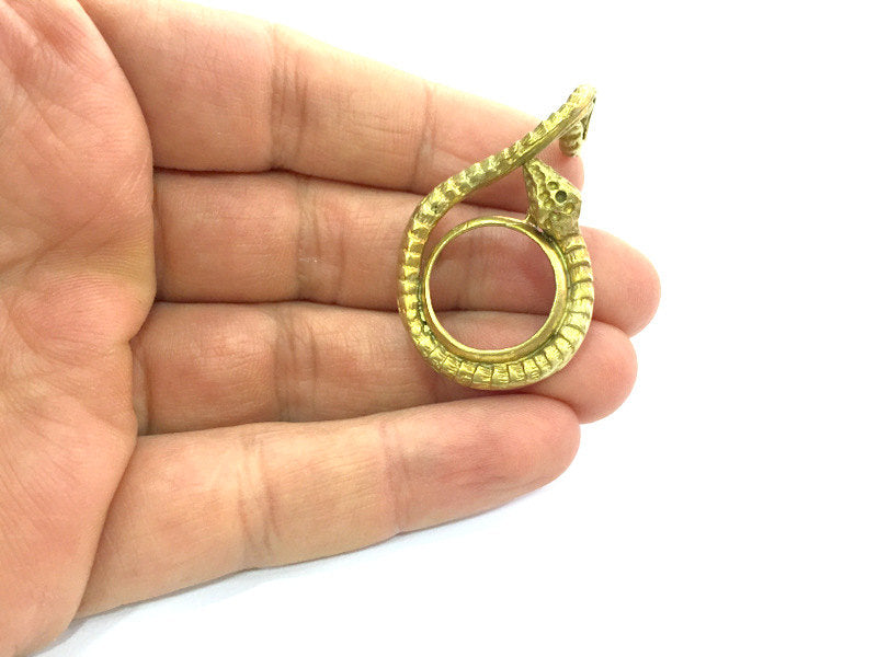 Raw Brass Mountings , Bezel Settings,Cabochon Base , Blank G3329