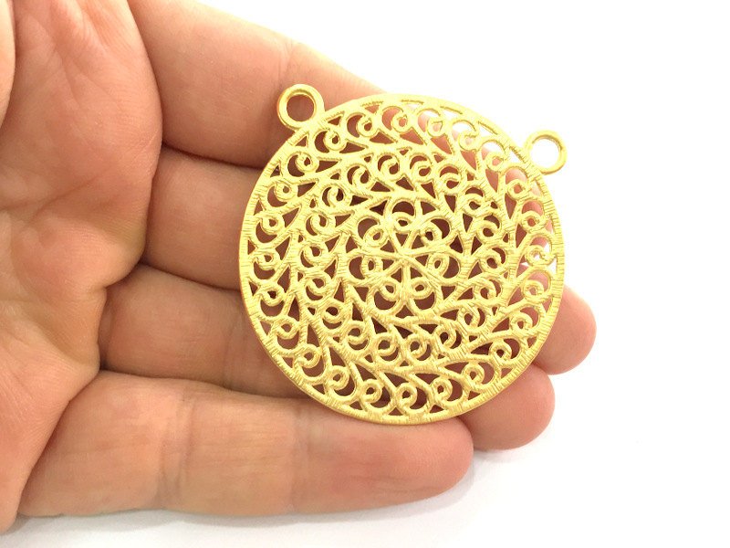 Gold Plated Pendant  52mm G3342