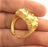 Adjustable Ring Blank (18mm Blank), Gold Plated Brass G3365