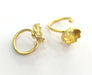 Adjustable Ring Blank (18x13mm Blank) , Gold Plated Brass G3366
