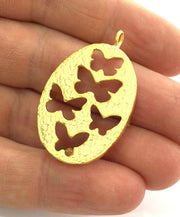 Gold Plated Brass Mountings ,  Blank 35x28mm (33x26 mm blank) G3368