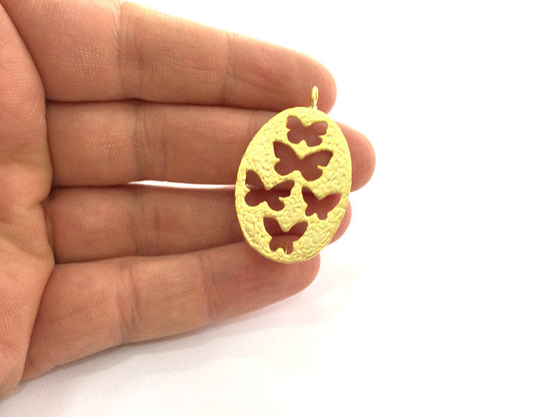 Gold Plated Brass Mountings ,  Blank 35x28mm (33x26 mm blank) G3368