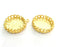 Gold Plated Brass Mountings ,  Blank 26mm (20mm blank) G3369