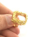 Ring Blank Base Bezel Setting Adjustable Ring Blank,(20x14mm Blank) , Gold Plated Brass G3384