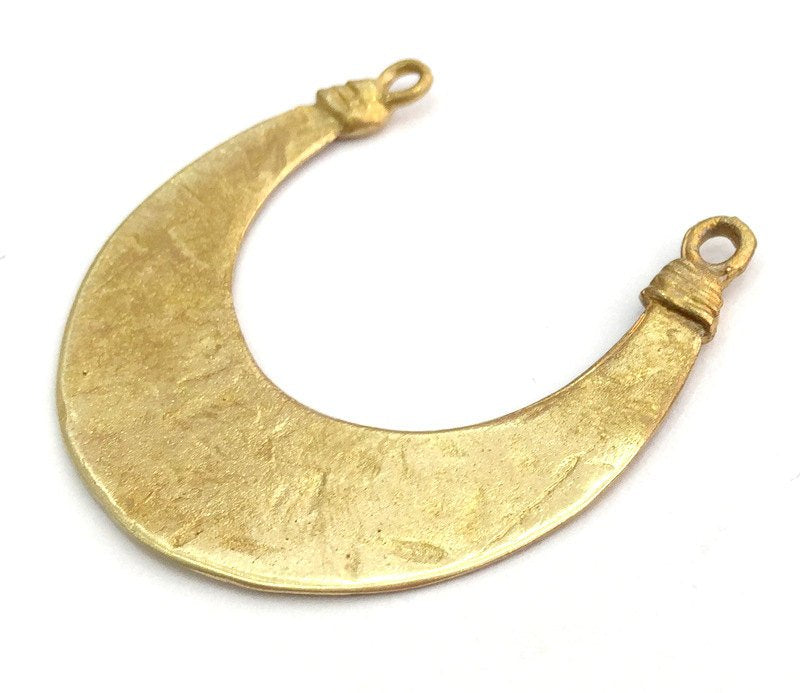 Raw Brass  Pendant 42x40mm G3394