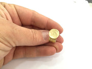 Raw Brass Adjustable Ring Findings (15mm Blank) G3407